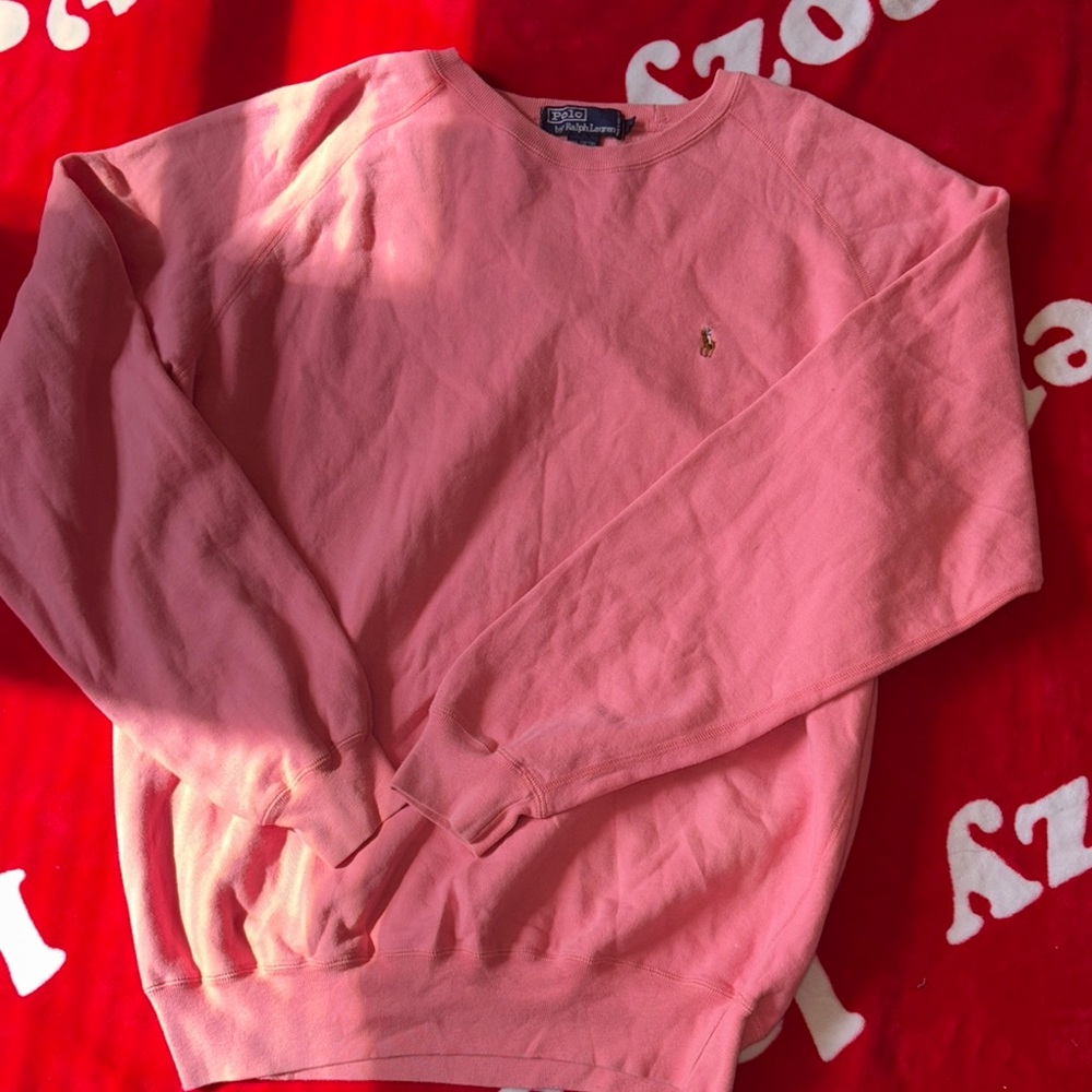 Polo by Ralph Lauren Men's Coral Crewneck Sweater